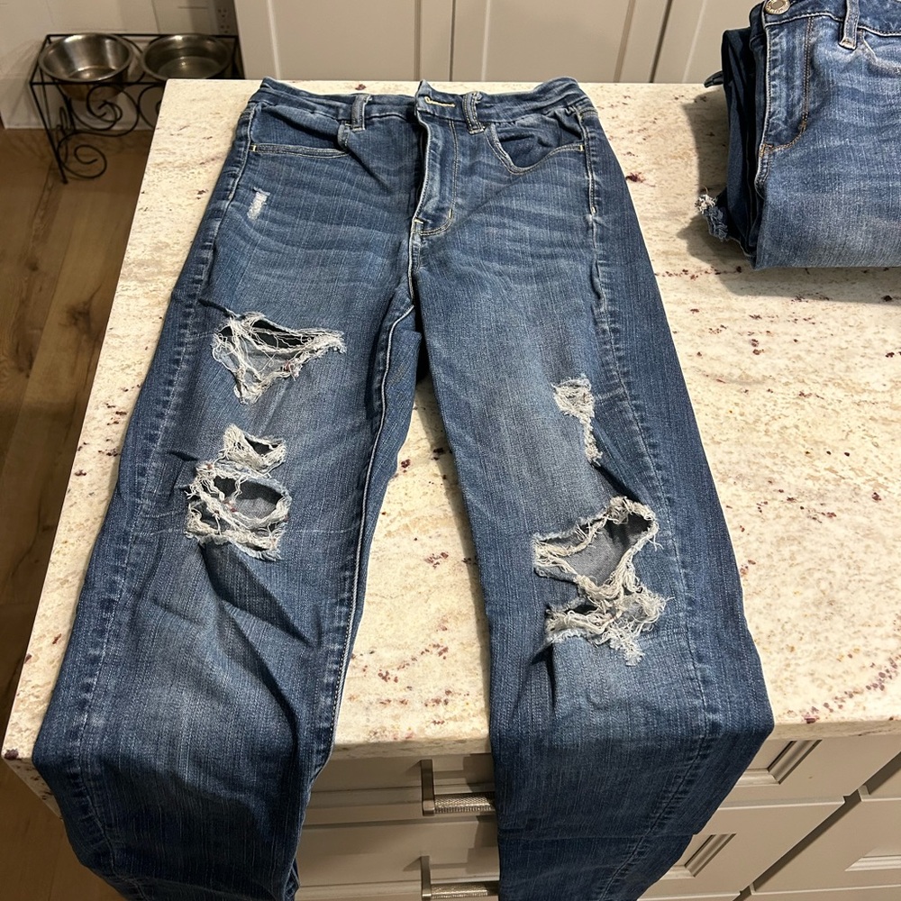 American Eagle Outfitters High Rise Blue Jeans